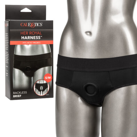 Her Royal Harness Backless Brief - S/m