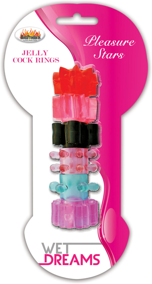 Pleasure Stars Jelly Cock Rings – Labyrinth Toys