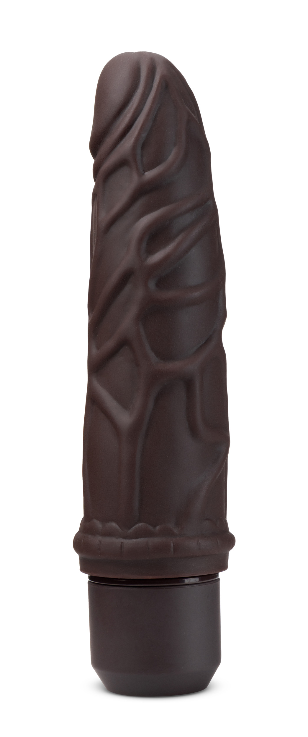 Dr. Skin Silicone - Dr. Robert - 7 Inch Vibrating Dildo - Brown