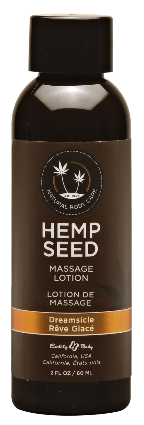 Hemp Seed Massage Lotion - Dreamsicle - 2 Fl. Oz. / 60 ml
