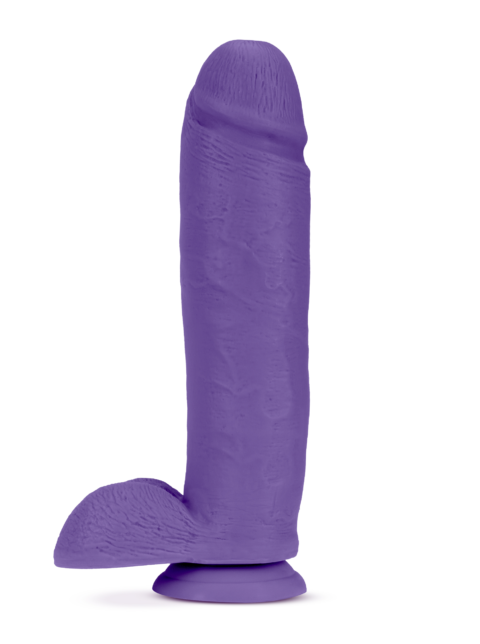 Au Naturel - Bold - Huge - 10 Inch Dildo - Purple