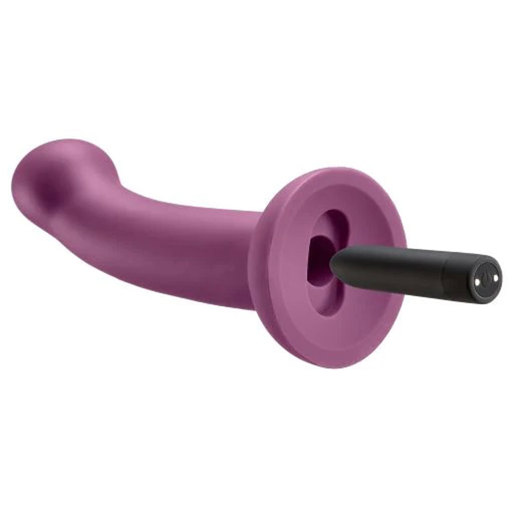 Ergo Super Flexi I Dong Soft and Flexible Liquid Silicone With Vibrator - Plum