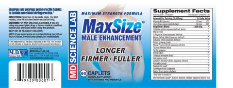 Max Size - 60 Count Bottle