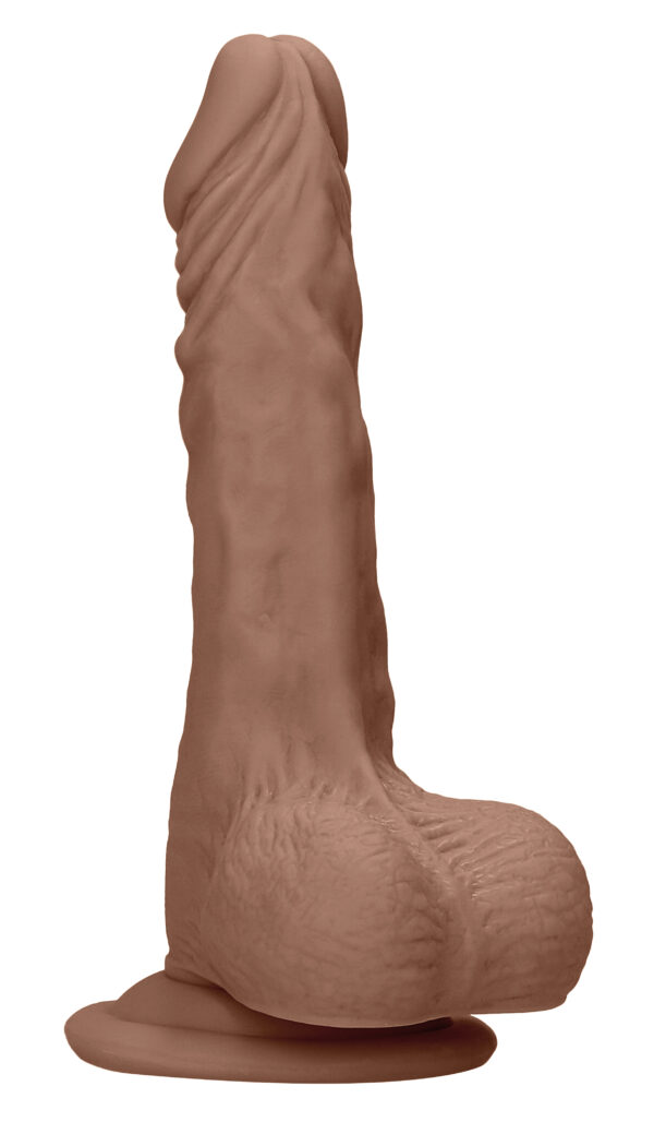 7 Inch Dong With Testicles - Tan