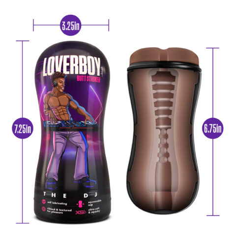 Loverboy - the Dj - Self Lubricating Stroker -  Brown