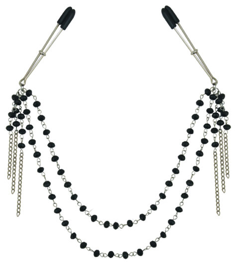 Sincerely Black Jeweled Nipple Clips