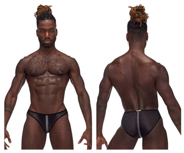 Landing Strip Bikini Brief - Small - Black